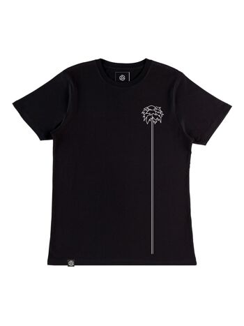 PALM T-shirt noir en bambou et coton biologique 1
