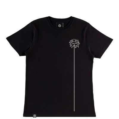 PALM Camiseta negra de bambú y algodón orgánico