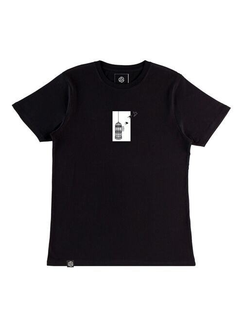 BIRDCAGE Black Bamboo & Organic Cotton T-Shirt