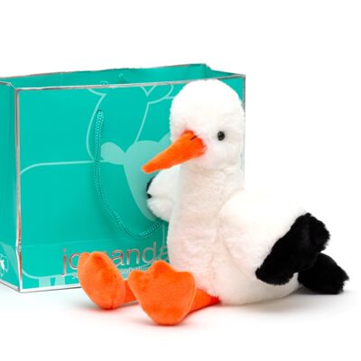 Storch weiches Plüsch-Stofftier, neues Baby-Geschenk - 30 cm