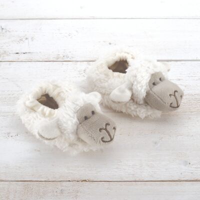 Sheep Baby Slippers (0-6 months)