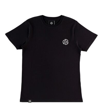 Camiseta CLASSIC de algodón orgánico y bambú negro/blanco