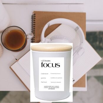 Bougie Focus +35 heures | Bougies parfumées Motivation 2