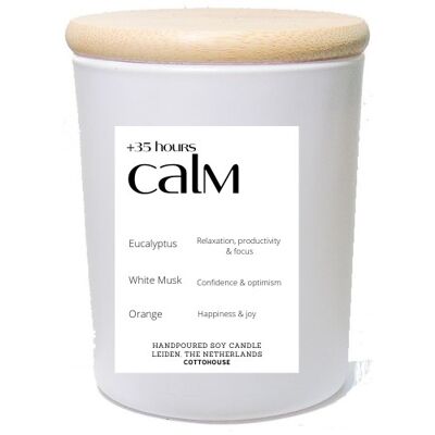 Vela perfumada calma +35 horas | vela perfumada motivación