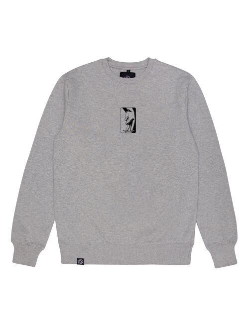 SKATE Melange Grey Organic Cotton Sweatshirt