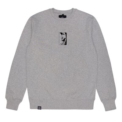 SKATE Melange Grey Organic Cotton Sweatshirt