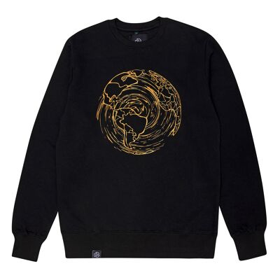 KINTSUGI Black & Gold Organic Cotton Sweatshirt