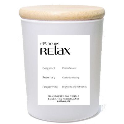 Relax candle +35 hours | Motivation scented candle