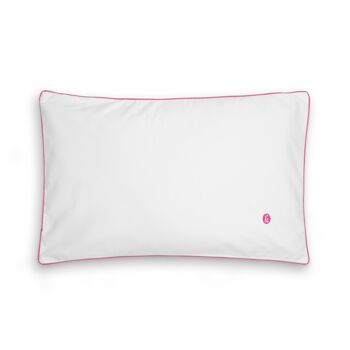 COUSSIN AUX ÉCALES DE SARRASIN - JUNIOR 35X55 CM - BRODERIE - ROSE 2