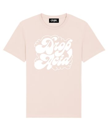 T-SHIRT DROP ACID ROSE CLAIR