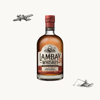 LAMBAY WHISKEY Single Malt Reserve Cask Series Batch 01 - Whiskey Irlandais Fini en Fûts de Cognac - Édition limitée à 10 000 bouteilles - 43° 70cl 2