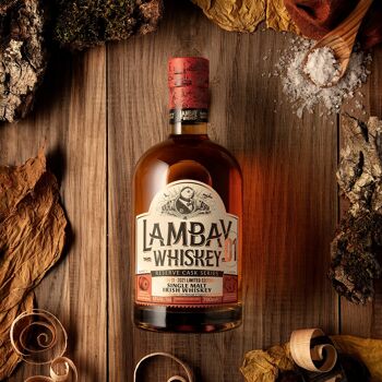 LAMBAY WHISKEY Single Malt Reserve Cask Series Batch 01 - Whiskey Irlandais Fini en Fûts de Cognac - Édition limitée à 10 000 bouteilles - 43° 70cl 4