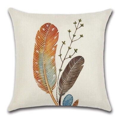 Cushion Cover Feathers - Brown