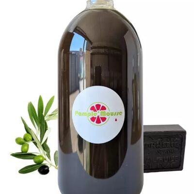 Schwarze Flüssigseife 1 Liter Flasche