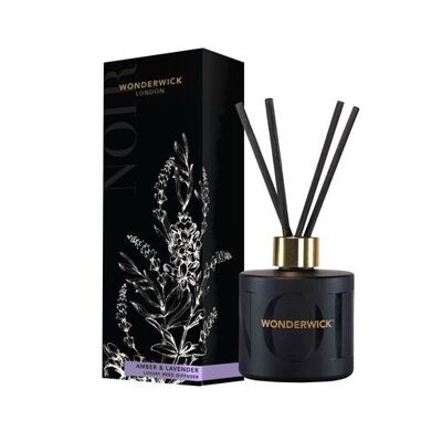 Wonderwick London - Noir - Amber & Lavender Reed Diffuser