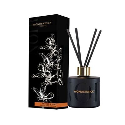 Wonderwick London - Noir - Diffusore a bastoncini di vetiver e oud