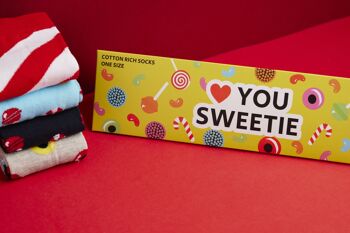 Chaussettes 'Love You Sweetie' - 4 Paires 2