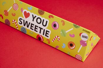 Chaussettes 'Love You Sweetie' - 4 Paires 3