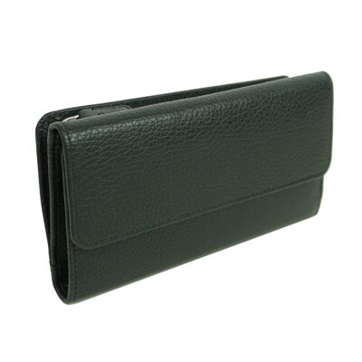 Large Leather Wallet DB-905 Black