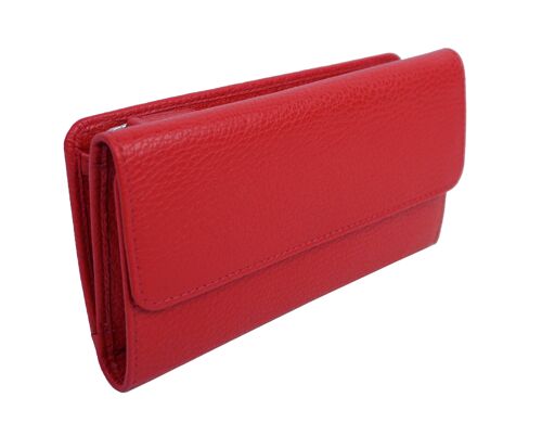 Grand portefeuille en cuir DB-905 Rouge