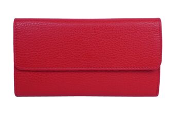 Grand portefeuille en cuir DB-905 Rouge 2