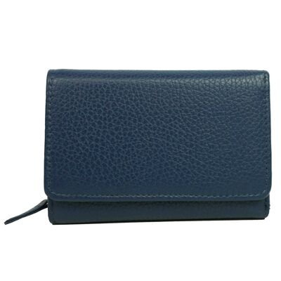 Leather wallet DB-908 Navy