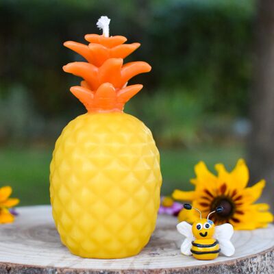Orange pineapple candle 100% beeswax