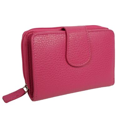 Portefeuille en cuir DB-988 Fuchsia