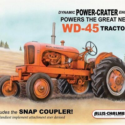 Plaque metal Tracteur Allis Chalmers WD45
