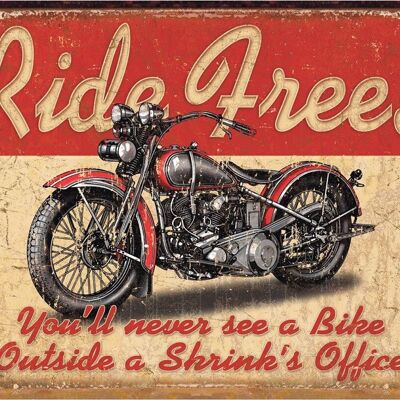 Ride free metal plate