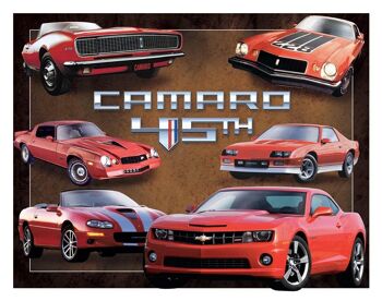 Plaque metal Camaro 45th Anniv.