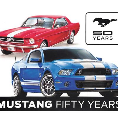Ford Mustang 50. Metallplatte