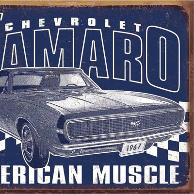 Plaque metal Camaro - 1967 Muscle