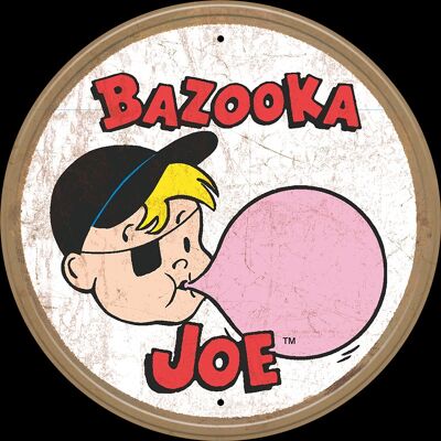 Metal plate Bazooka Joe