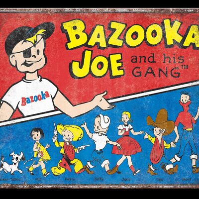 Bazooka Gang metal plate