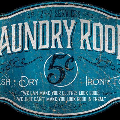 Laundry Room metal sign
