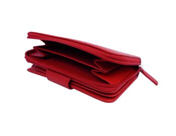 Portefeuille en cuir DB-988 Rouge 3