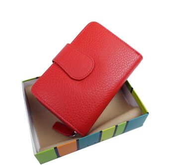 Portefeuille en cuir DB-988 Rouge 7