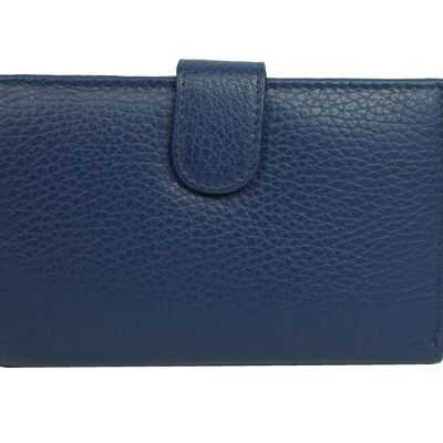 Leather wallet DB-937 Navy