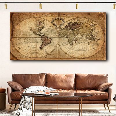 El Mapa del Mundo Lienzo ArtÃ­stico 1 Pieza