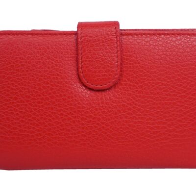 Leather wallet DB-937 Red