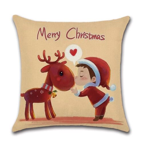 Cushion Cover Christmas - Reindeer en Doll