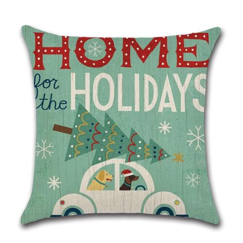 Cushion Cover Christmas - Car Christmas Tree