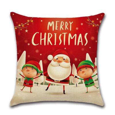 Cushion Cover Christmas - Red Cheerful Dolls