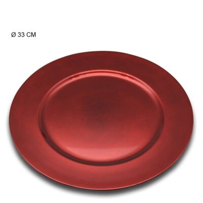 PLACCA CAMBIO PP ROSSO 33 CM