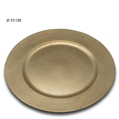 PLATO CAMBIADOR PP DORADO 33 CM