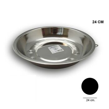 PLAT DE CAMPING INOX 24 CM