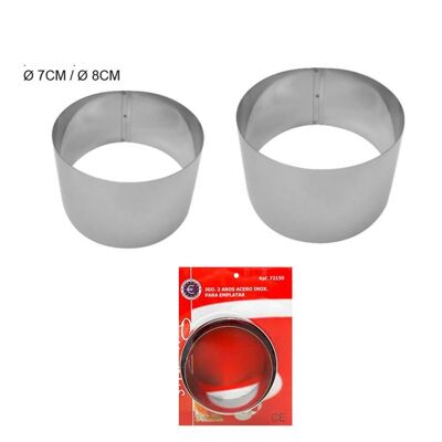 SET 2 PASTRY RING (7 Cm + 8 Cm)