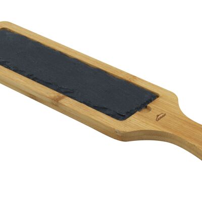 SLATE & BAMBOO BOARD 40X10X1,5 CM