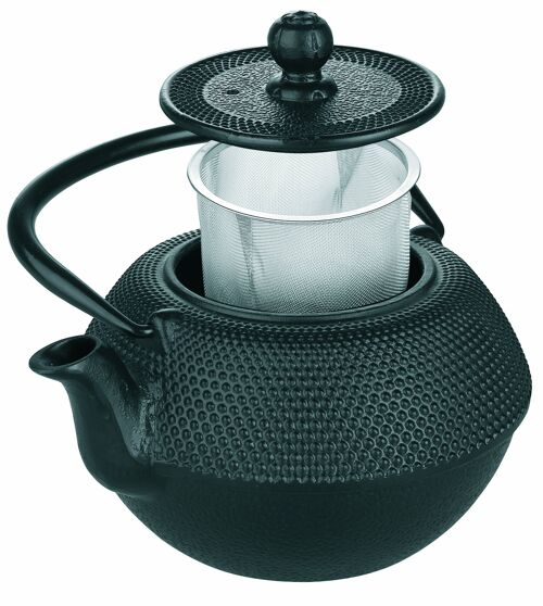 0.72 LT BLACK CAST IRON KETTLE.-S/S FILTER-  INDUCTION